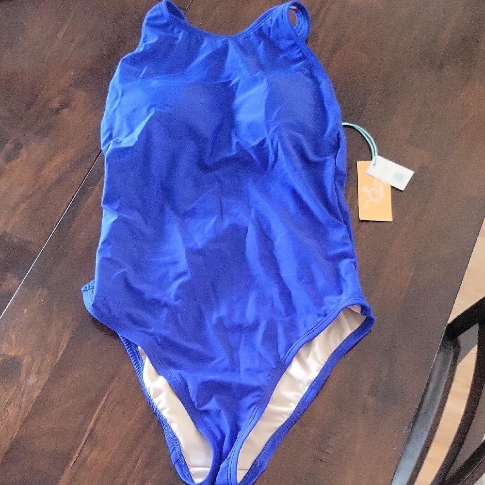 Kona Sol Royal Blue Women's One Piece Swimsuit S